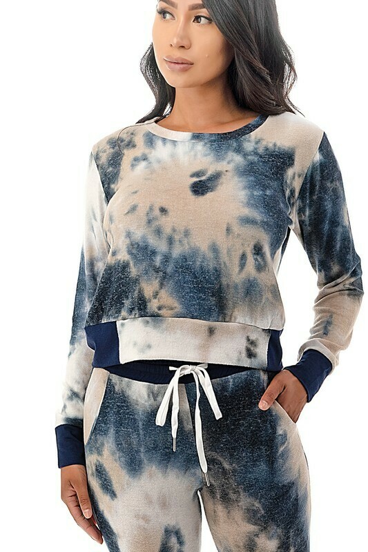Tie Dye Print Sweat