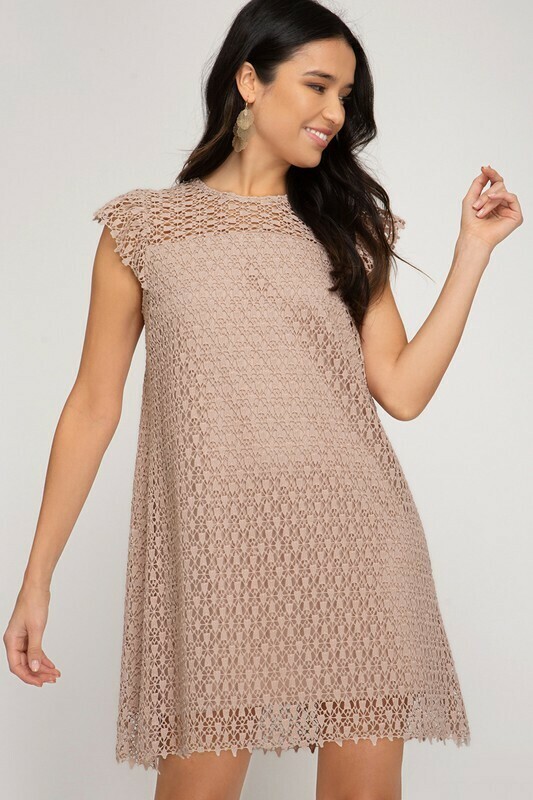Crochet Pink Dress