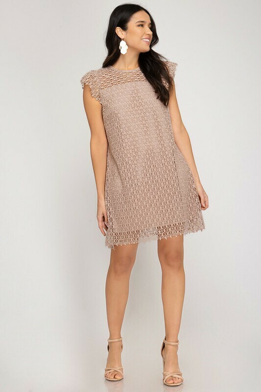 Crochet Pink Dress