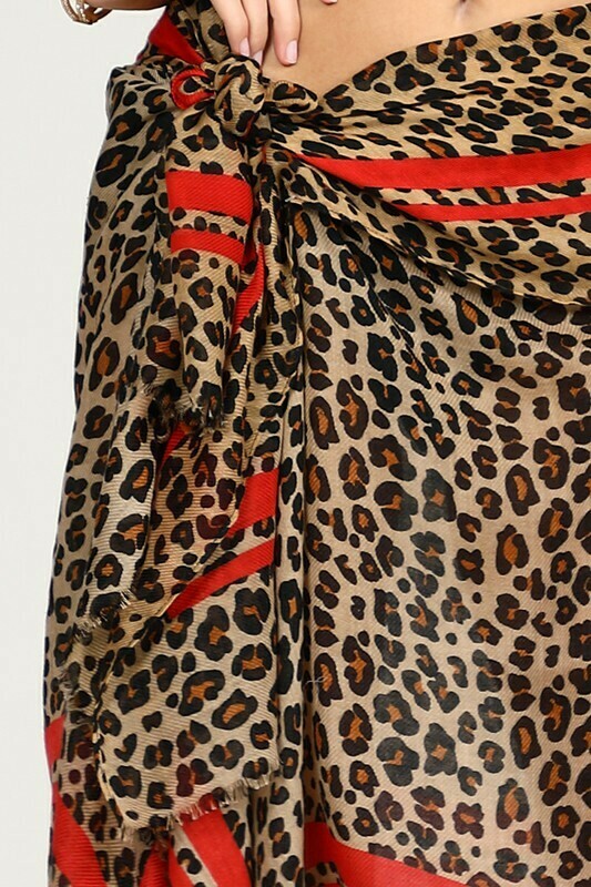 Leopard Print Scarf