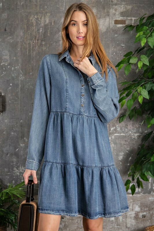 Denim Dress Button Down