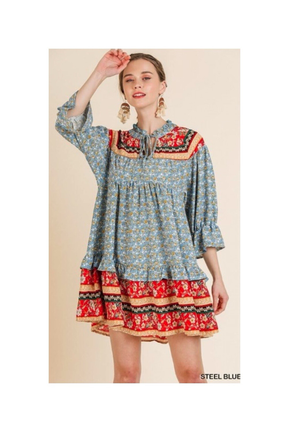 Light Blue Bohemian Dress