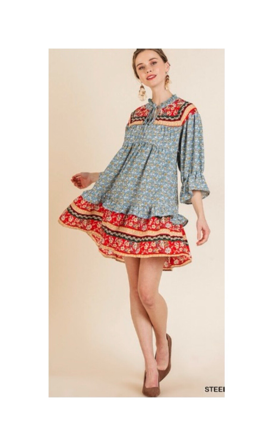 Light Blue Bohemian Dress