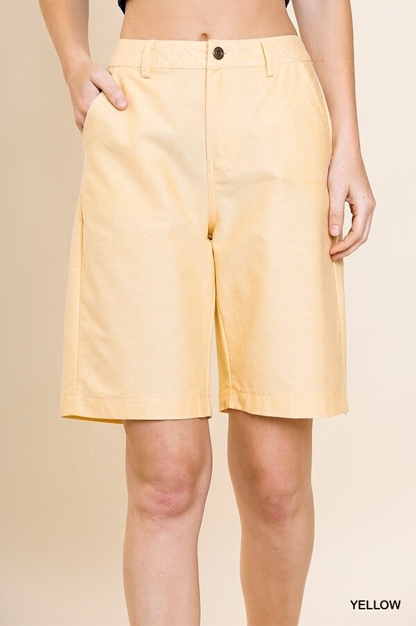 High Waist Bermuda Short