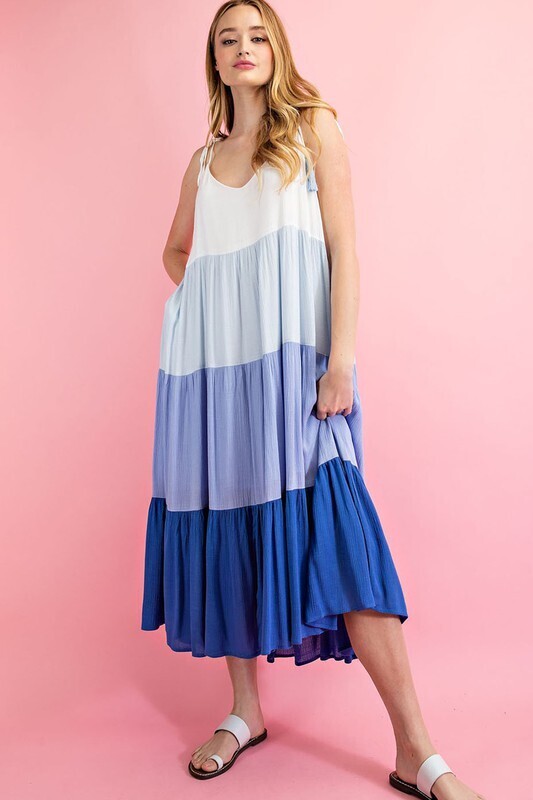Colorblock Maxi Dress