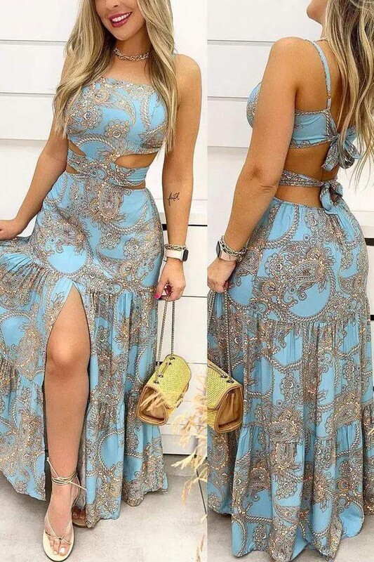 Paisley Maxi Dress