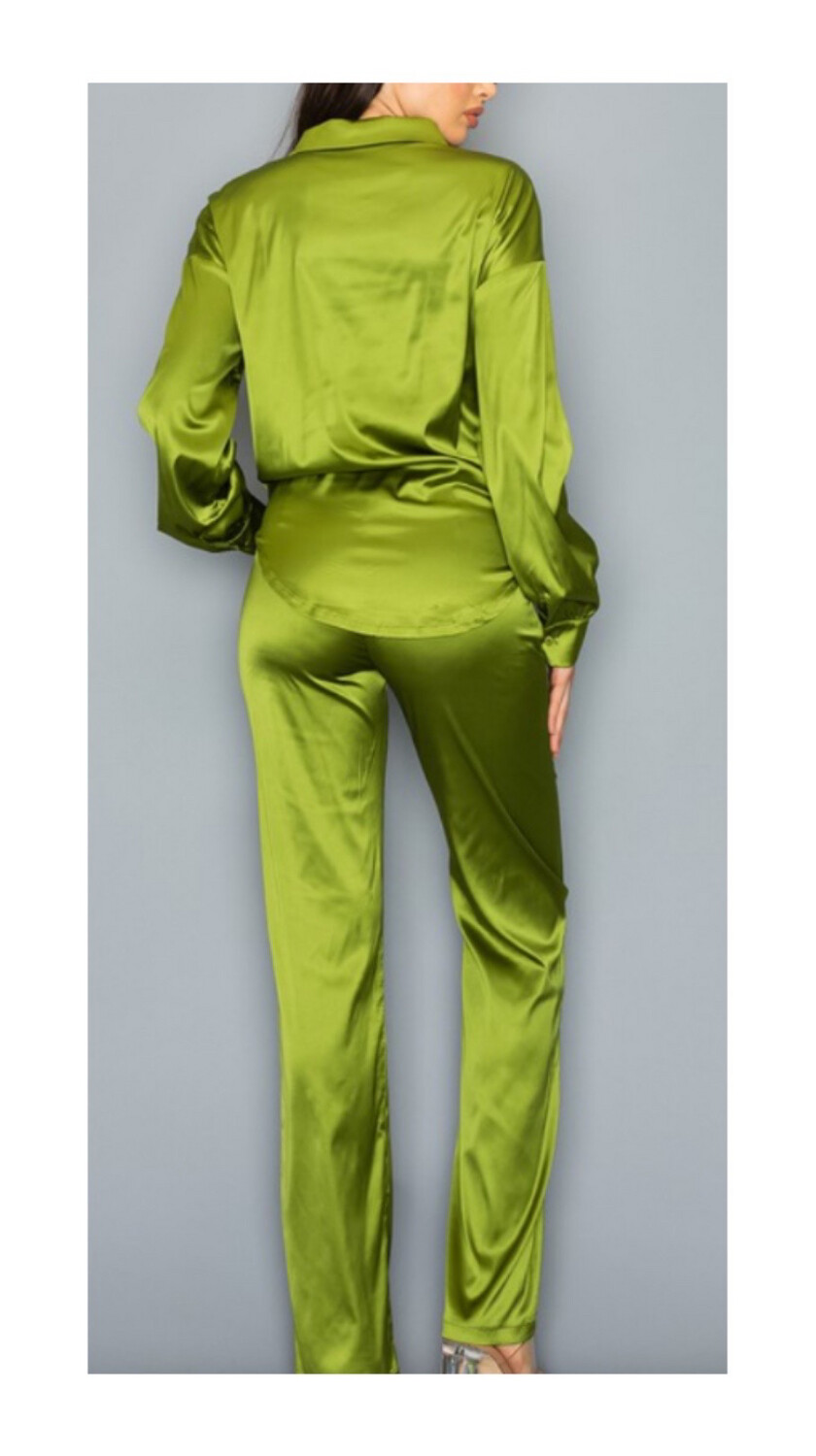 Apple Green Pant Set