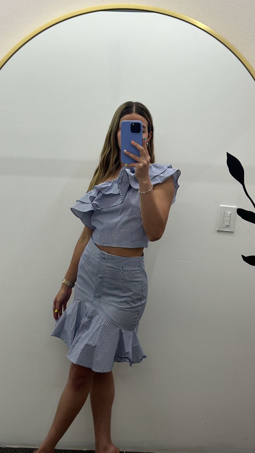 Off Shoulder Ruffle 2 Piece