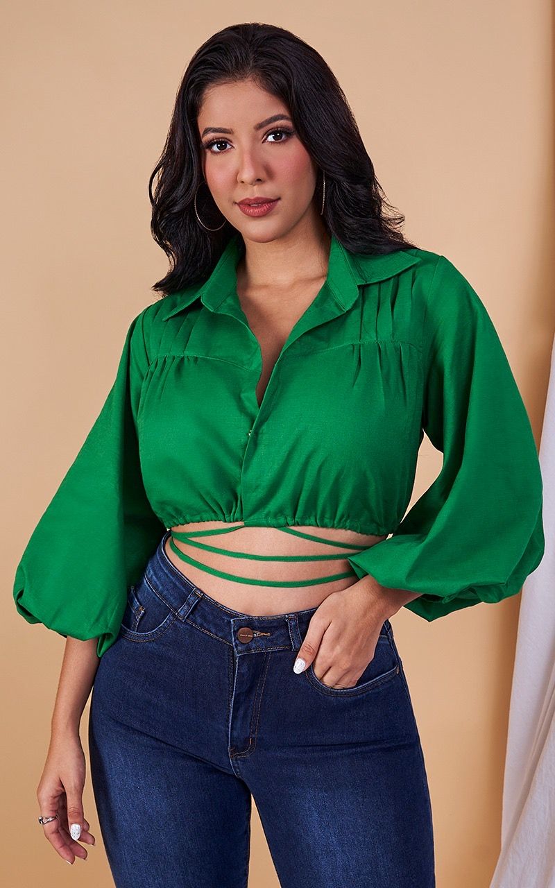 Blusa Manga Englobada