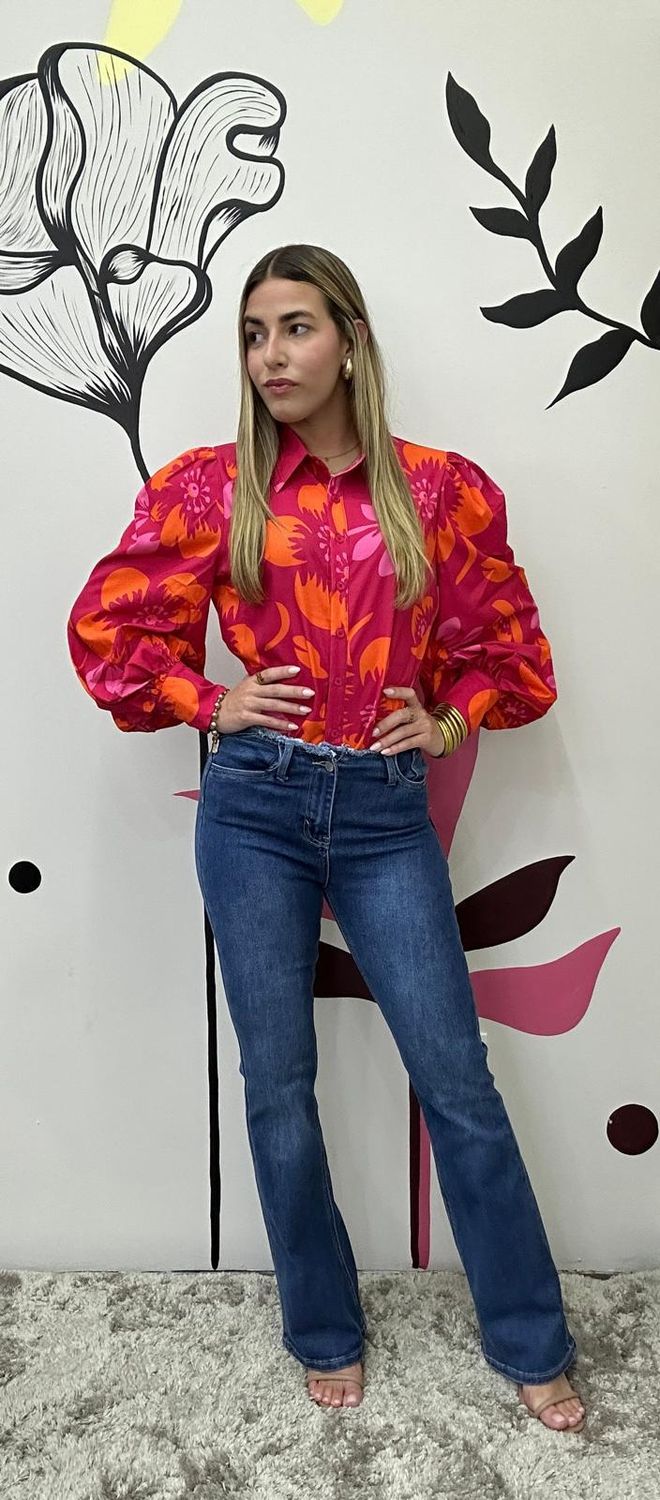Floral Blouse Long Sleeve
