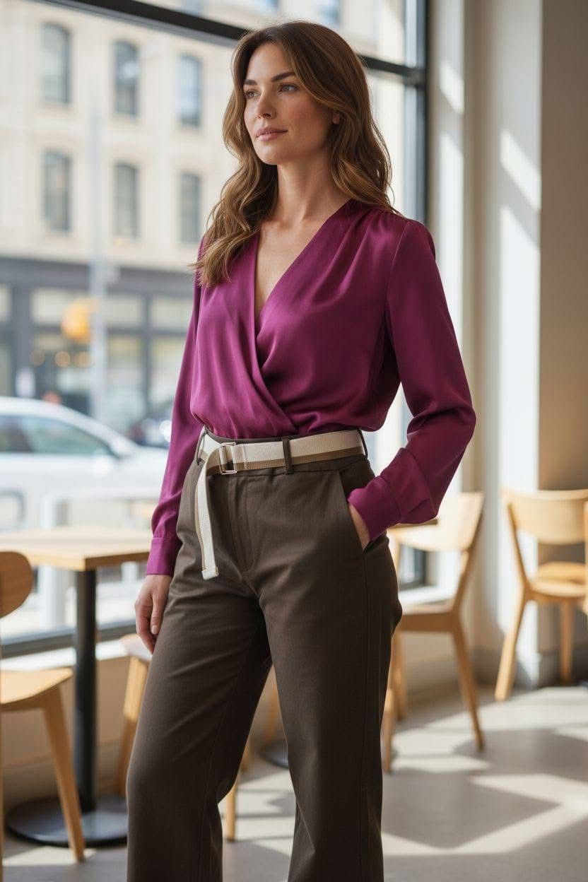 Italian Silk Blouse o-s