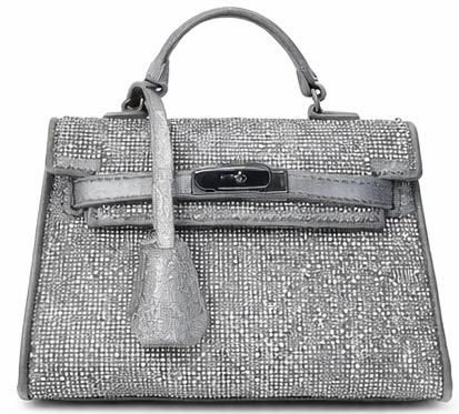 Silver Diamond Bag