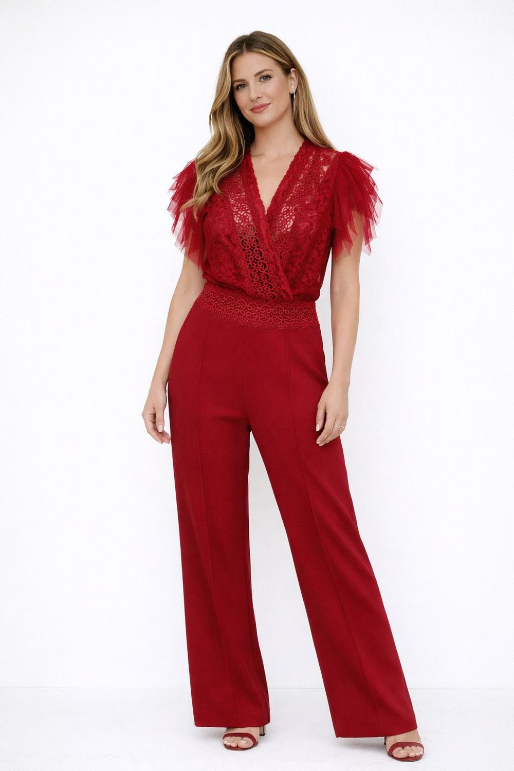 Valentine Jumpsuit Red