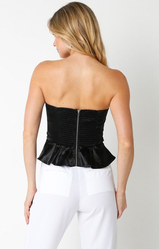 Satin Black Top
