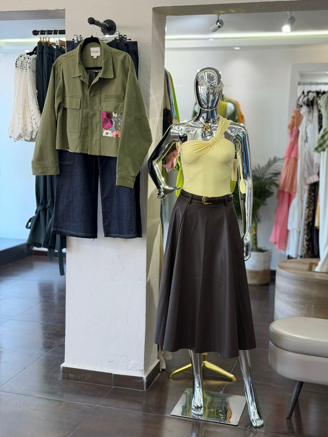 Skirt Piel Marron
