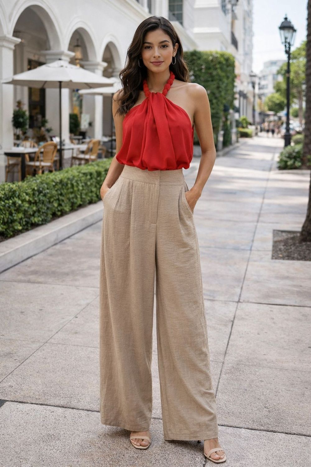 High Rise Champagne Pant