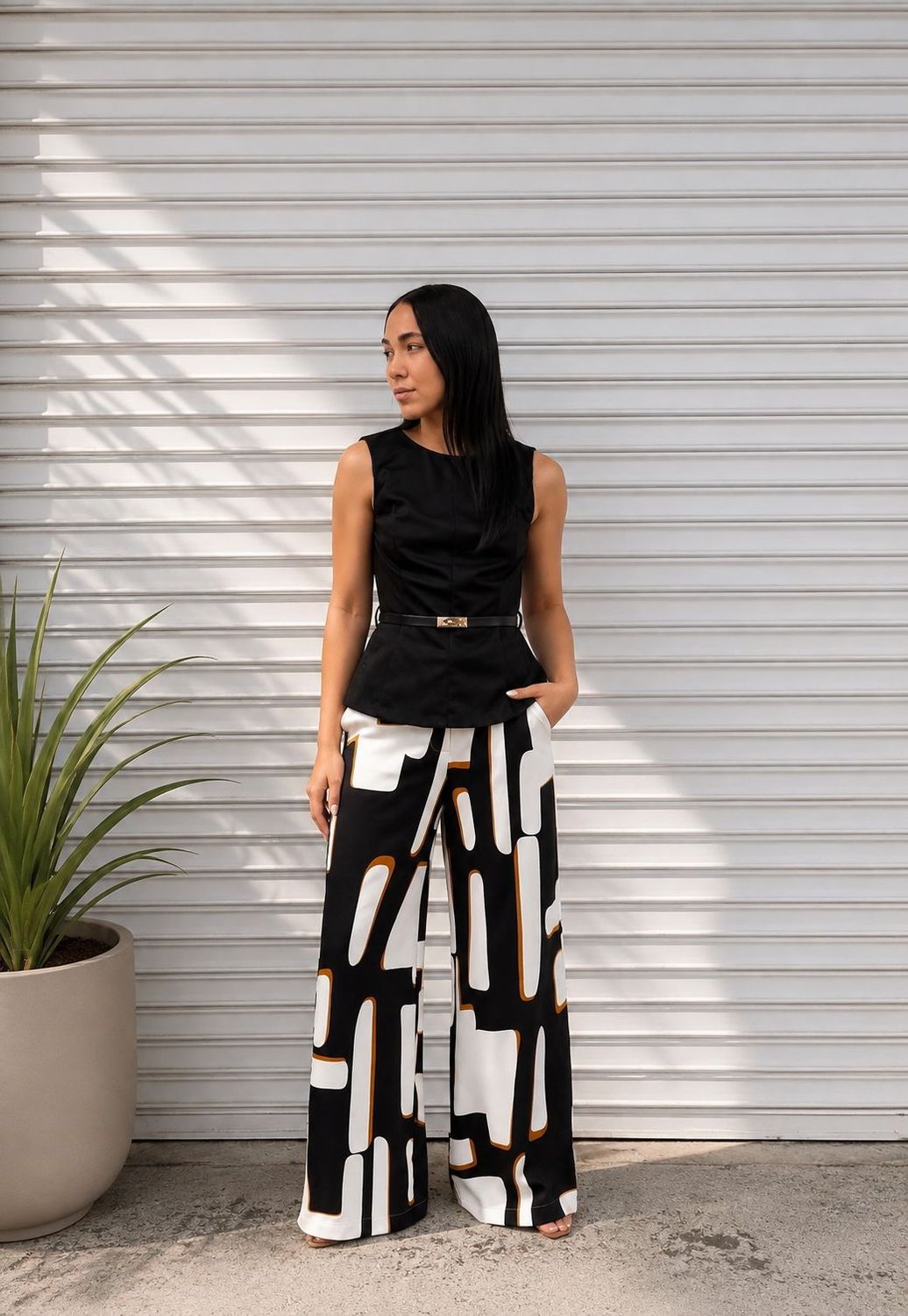 Peplum Black Top