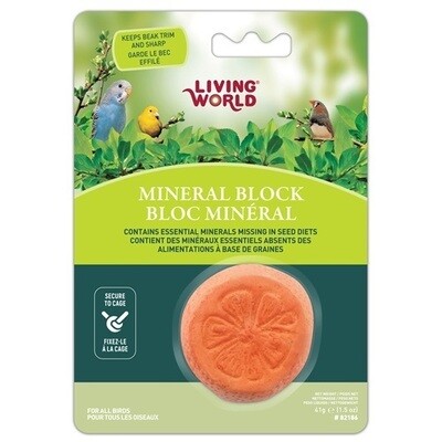 Living World Mineral Block Orange