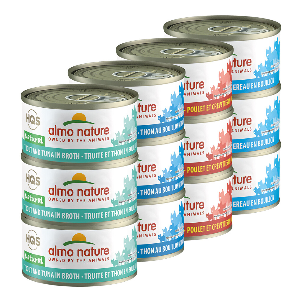 Almo Cat Natural Rotational Pack 2 Fish & Chicken - 12 Pack