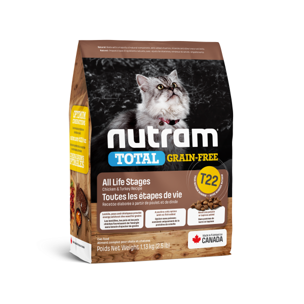 Nutram T22 Adult Cat Chicken & Turkey 1.13 kg