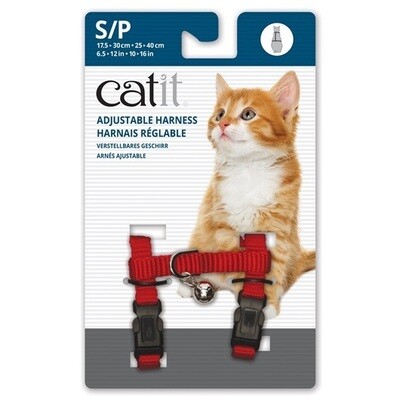 Cat It Adjustable Harness Sm- Red
