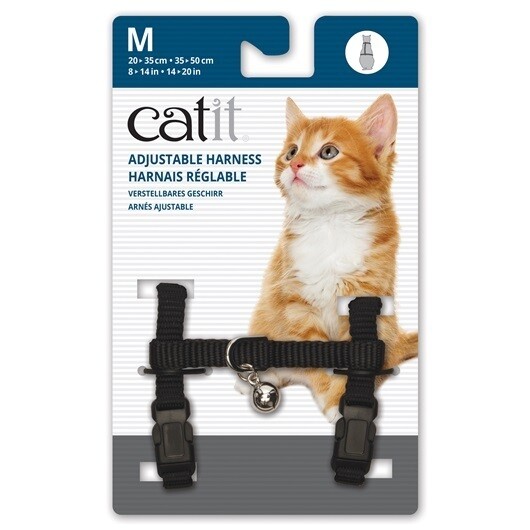 Cat It Adjustable Harness Med - Black