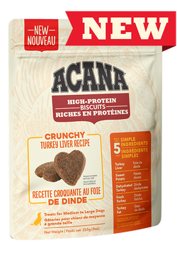 ACANA Crunchy Turkey Liver Biscuits 225 G - Med/Lrg