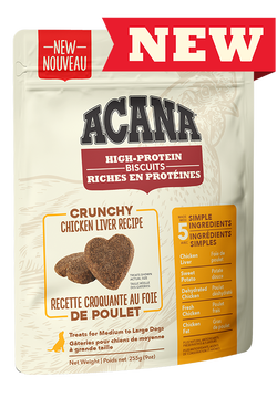 ACANA Crunchy Chicken Liver Biscuits 225 G - Med/Lrg