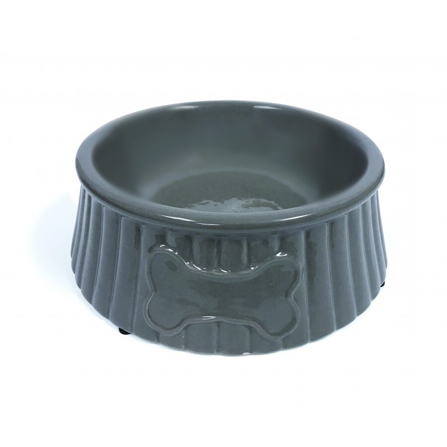Ceramic Dog Bowl Beige