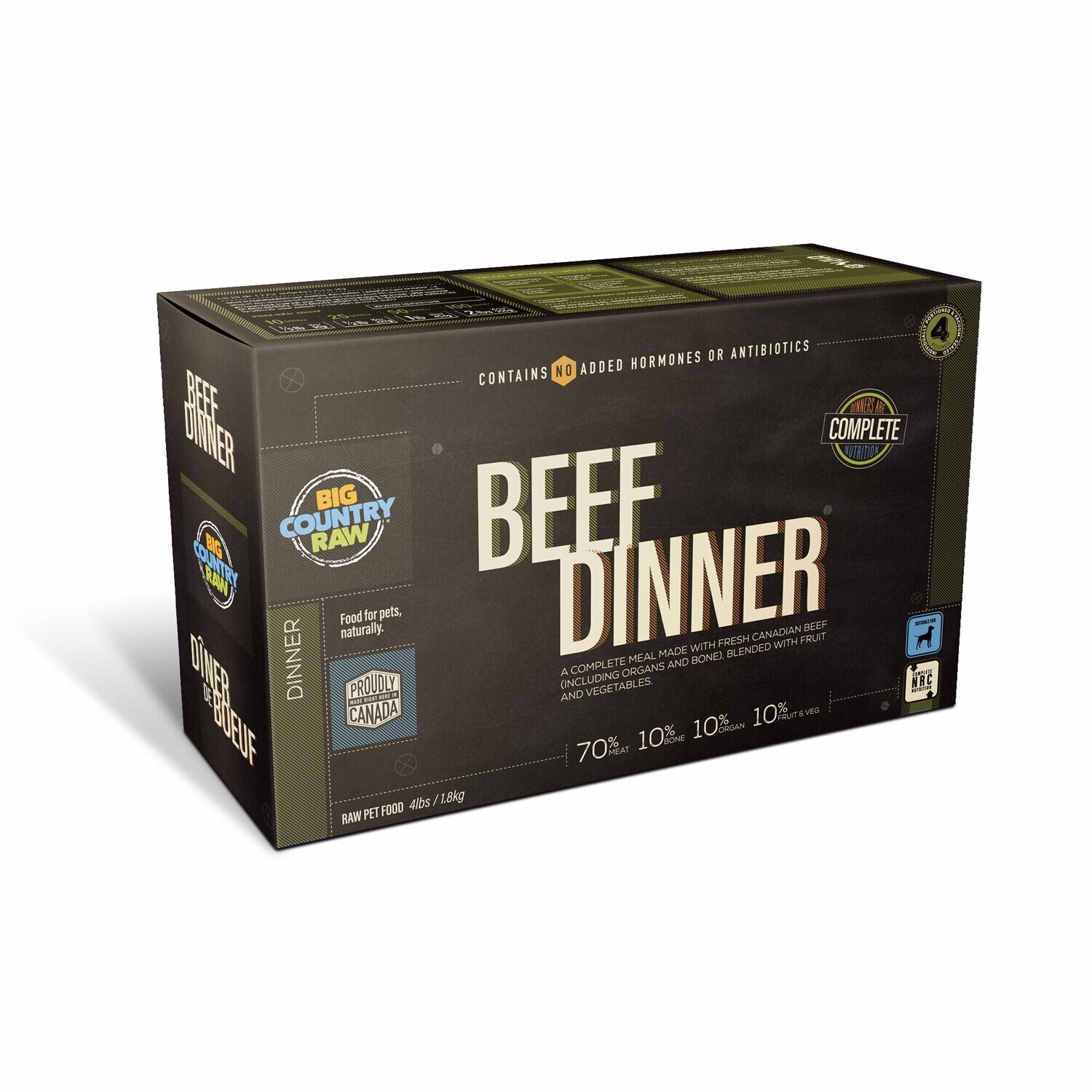 BCR Beef Dinner Carton 1 lb x 4
