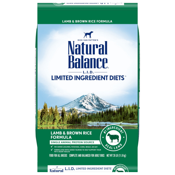 Natural Balance LID Lamb &amp; Rice 26 lb
