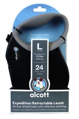 Alcott Retractable Leash - Large 16 ft - Black