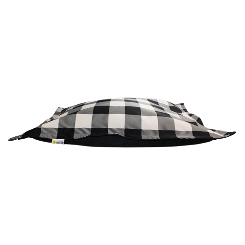 Be One Breed Cloud Pillow Black Plaid - Med (Seasonal)