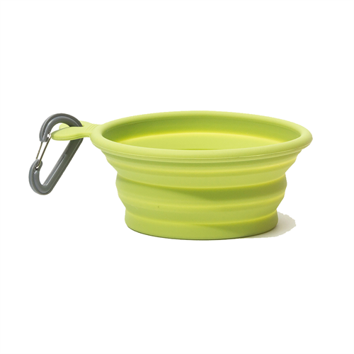 Messy Mutts Silicone Collapsible Bowl Small - Green