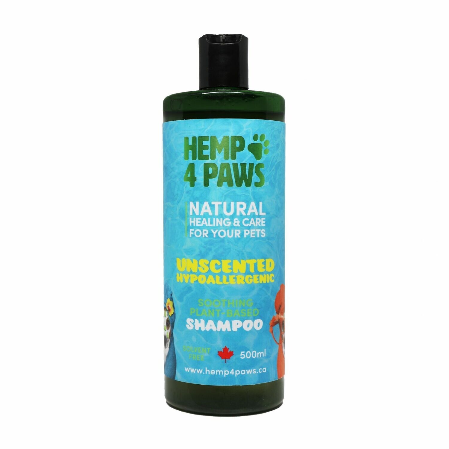 Hemp 4 Paws Unscented Hypoallergenic Shampoo 500 ml