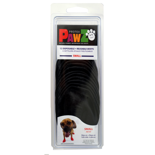 Pawz Dog Boots Small Black