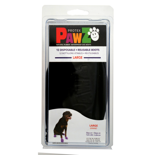 Pawz Dog Boots Large - Black