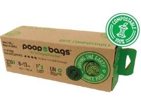 Poop Bags Compostable Single Bulk Roll 200