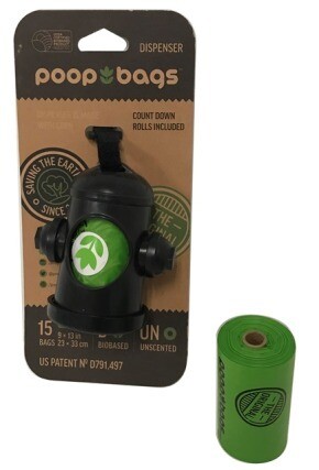 Poop Bags Hydrant Dispenser 1 Roll Included