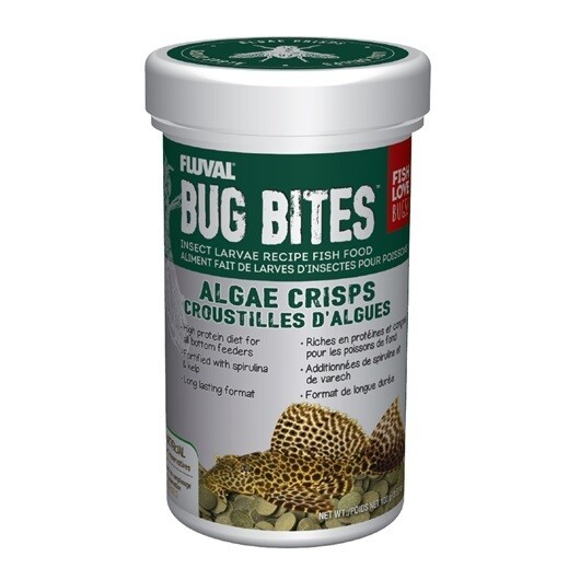 Fluval Bug Bites Algae Crisps 3.52 Oz