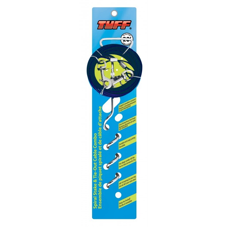 Tuff Tie-Out Stake & Cable Combo 20 ft