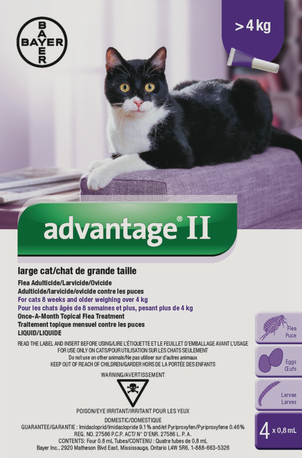 Advantage Cat (4 Pk) Over 9 lb