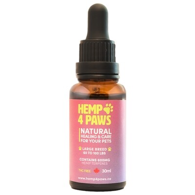 Hemp 4 Paws - Hemp Oil (Large Breed) 600 mg - 30 ml Bottle