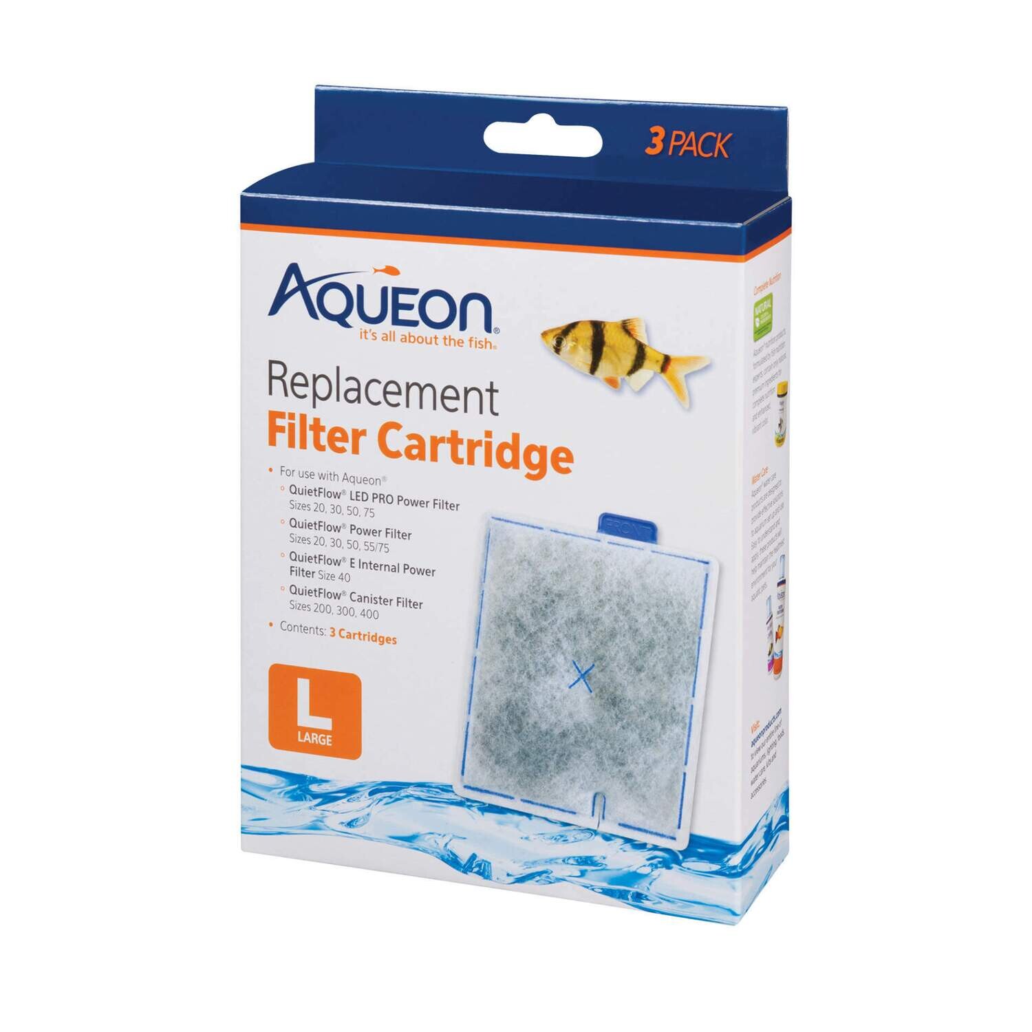 Aqueon Quiet Flow Filter Cartridge Lg 3 Pk