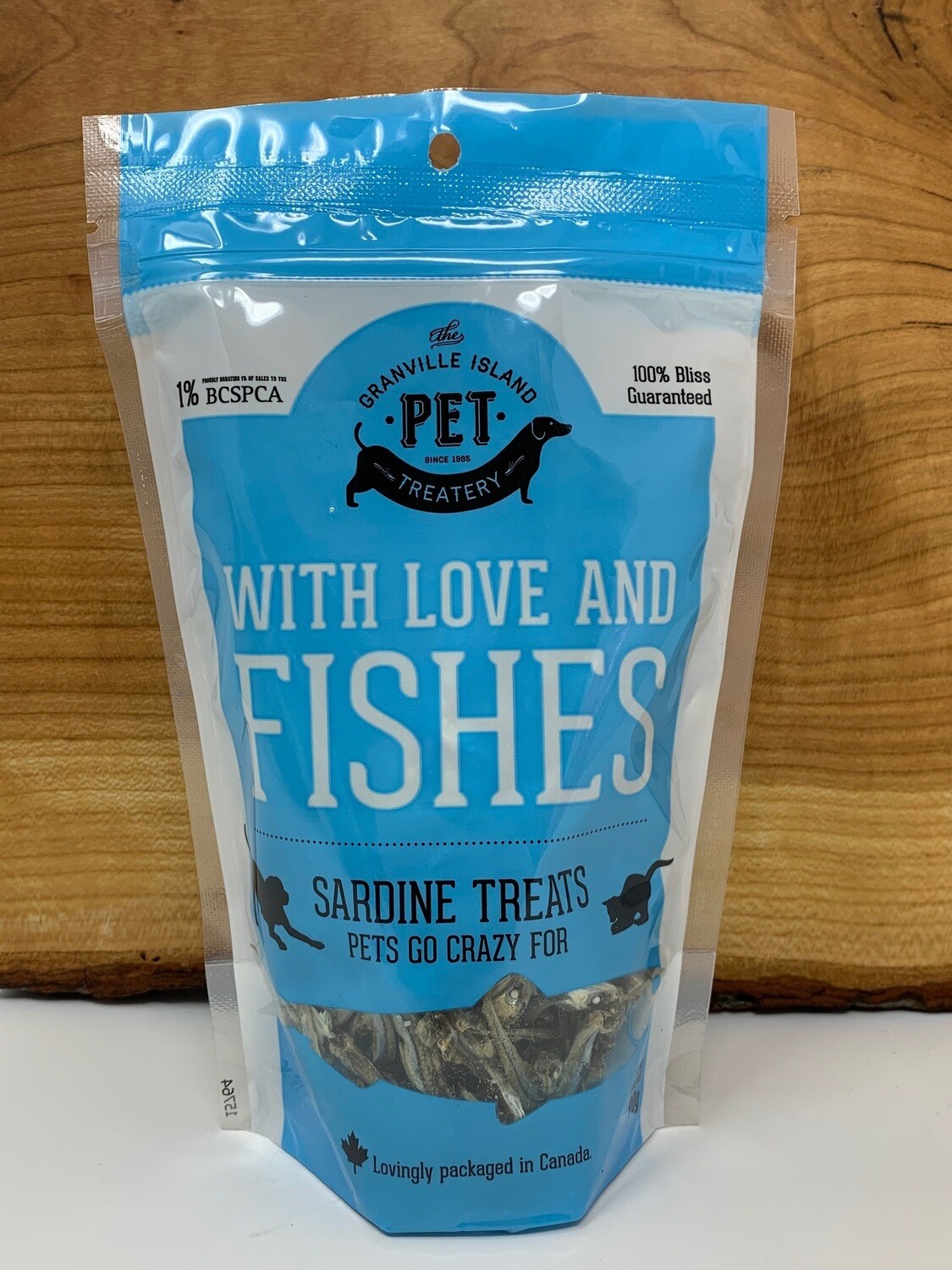 Granville Dried Sardines With Love & Fishes Treats 90 g