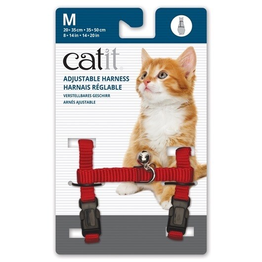 Cat It Adjustable Harness Medium - Red