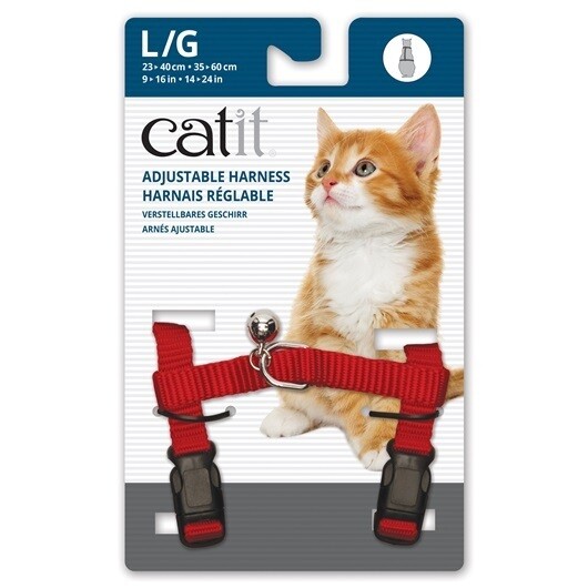 Cat It Adjustable Harness Large - Red