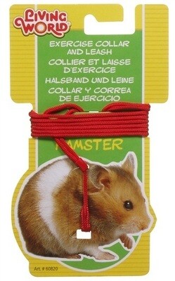 Living World Hamster Collar & Lead Red