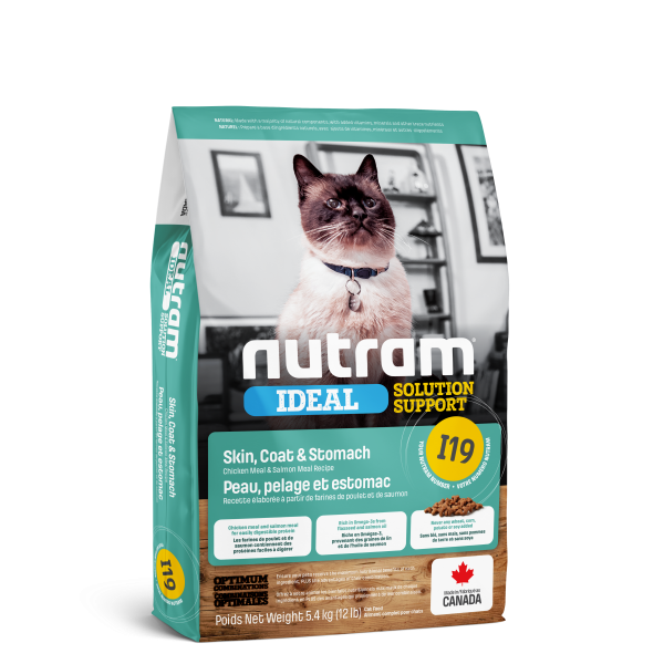 Nutram I19 Cat Sensitive Skin/Coat/Stomach 5.4 kg