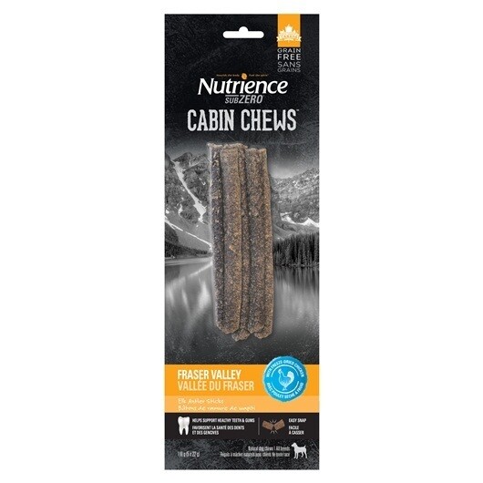 Nutrience Subzero Cabin Chews Elk Antler Sticks Fraser Valley - 5 pack